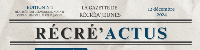 Découvrez la Gazette des jeunes !