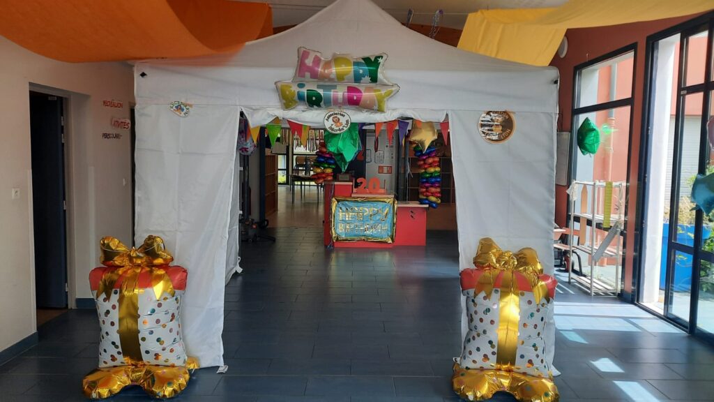 décoration espace Arlequin pour les 20 ans de Récréa'Lion