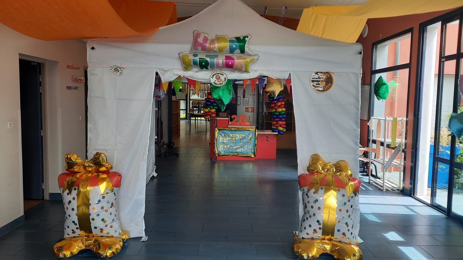 décoration espace Arlequin pour les 20 ans de Récréa'Lion