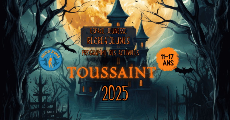 🎃 Récréa’Jeunes : un programme d’Halloween plein de frissons au Lion d’Angers !